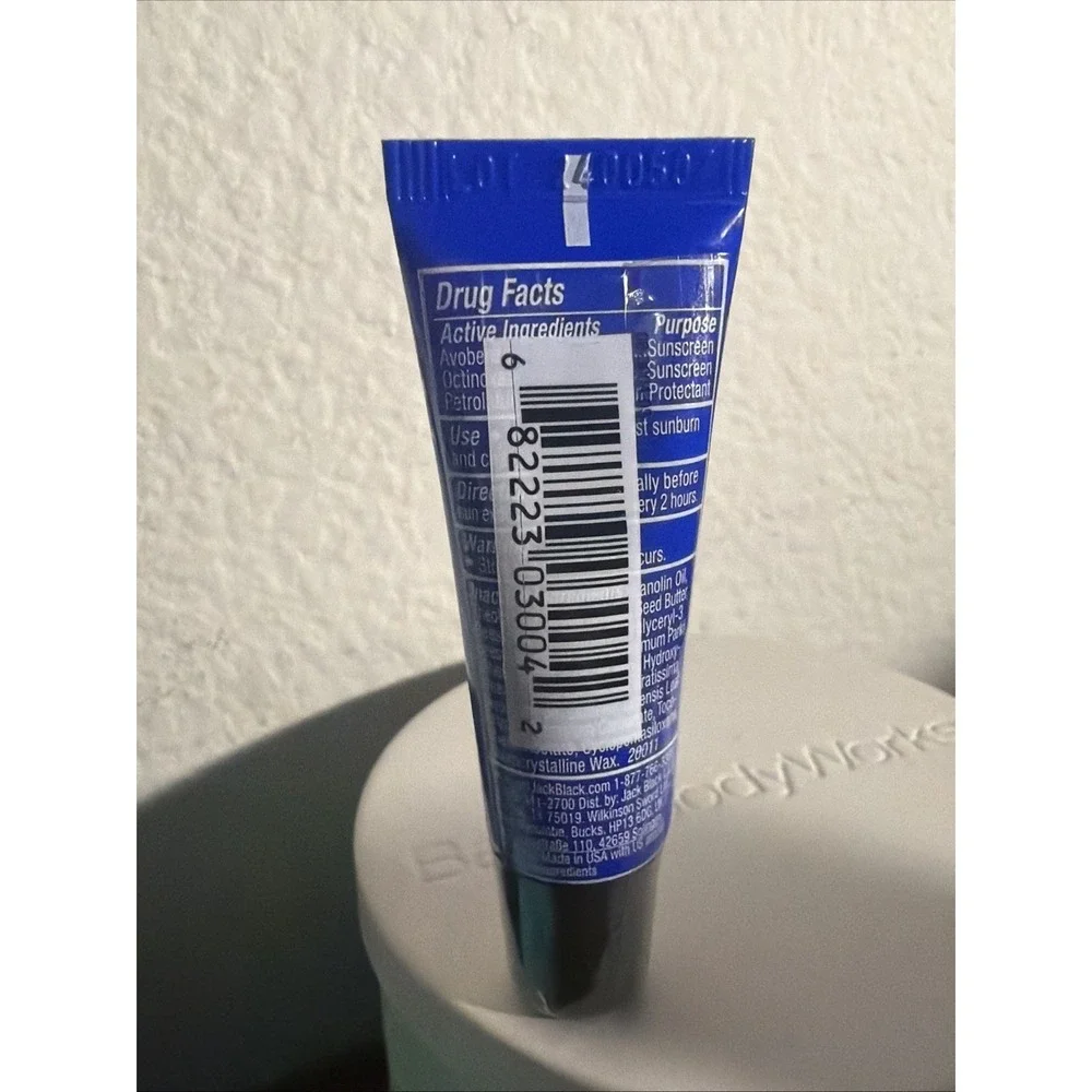 LOT Jack Black Cool Moisture Body Lotion 3 Oz & Lip Balm SPF 25 0.25 Oz Travel